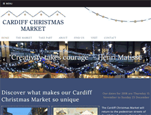 Tablet Screenshot of cardiffchristmasmarket.com